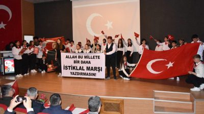 ISPARTA'nın Eğirdir ilçesinde 12 Mart İstiklal Marşı'nın Kabulü ve Mehmet