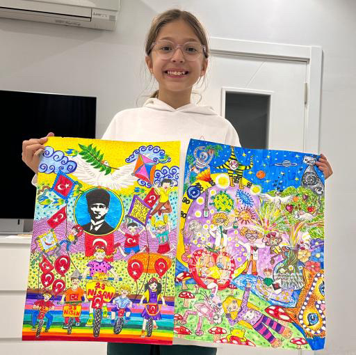 Gururumuz Duru Çiftci İl Üçüncüsü Oldu 23 Nisan Ulusal Egemenlik ve Çocuk Bayramı kapsamında düzenlenen resim